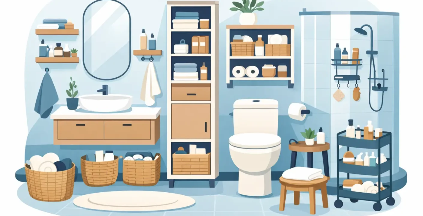 12 Small Bathroom Storage Ideas That Work